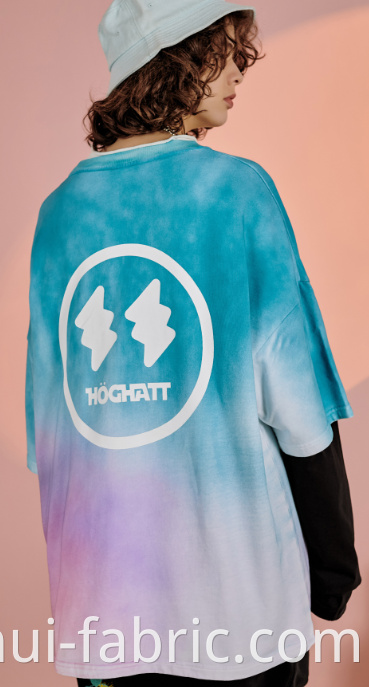 custom spray-dyed T-shirt 